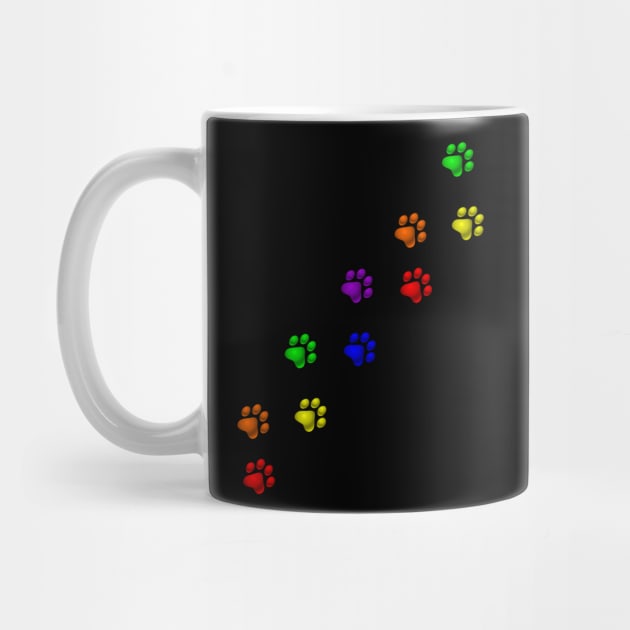 Rainbow Gay Pride Pet Paws by Muzehack